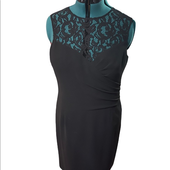 Terri Jon little black dress. EUC. Size 14 - Picture 2 of 7